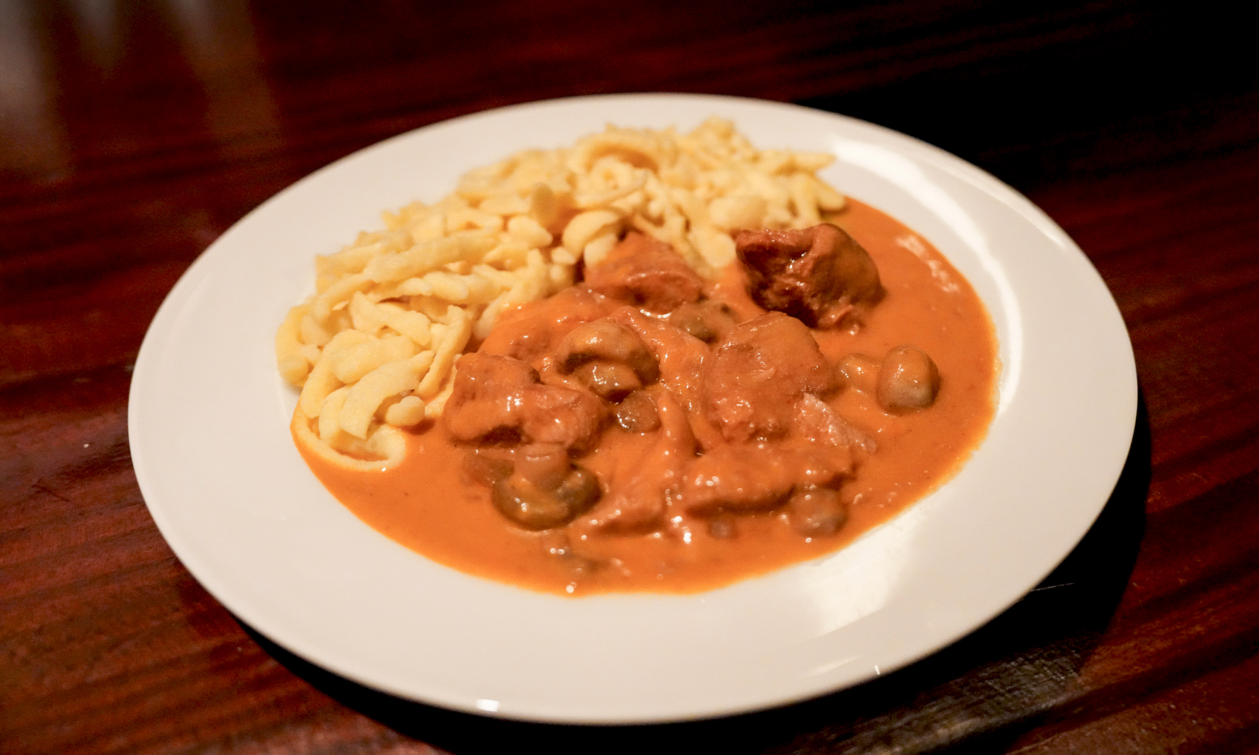 Kalbsgeschnetzeltes mit Rahmchampignons