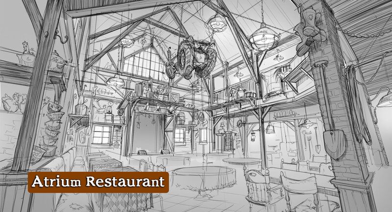 Skizze Atrium Restaurant