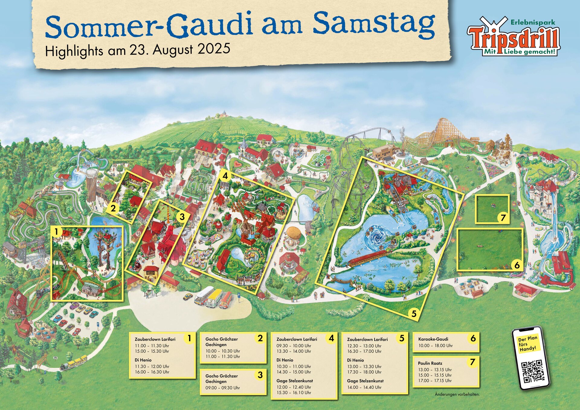 Parkplan Sommer-Gaudi