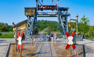 Wilde Gautsche und Spritzwerk