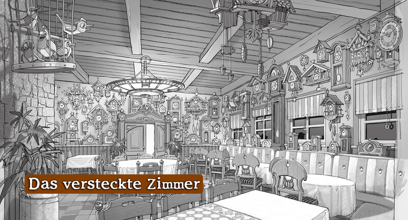 Skizze verstecktes Zimmer